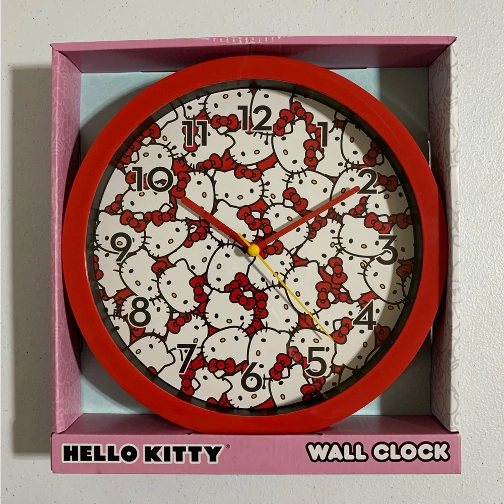 Hello Kitty by Sanrio Analog Wall Clock-New in Box